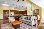 Spacious living area with lots of natural light